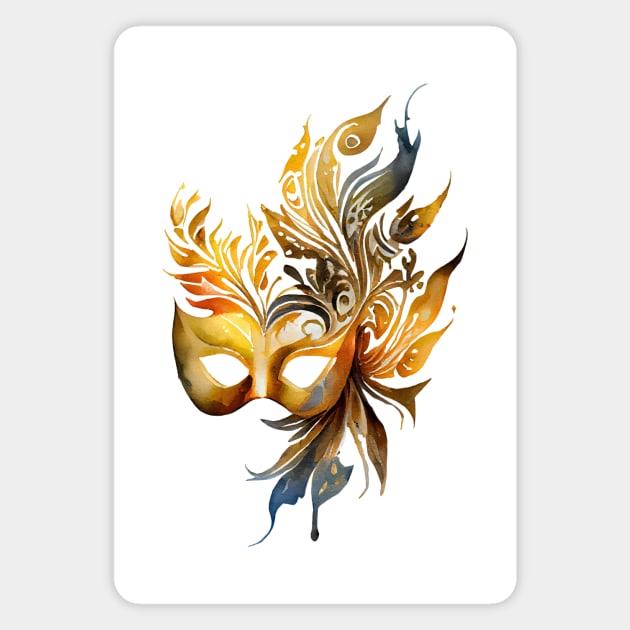 Masquerade mask Magnet by DreamLoudArt